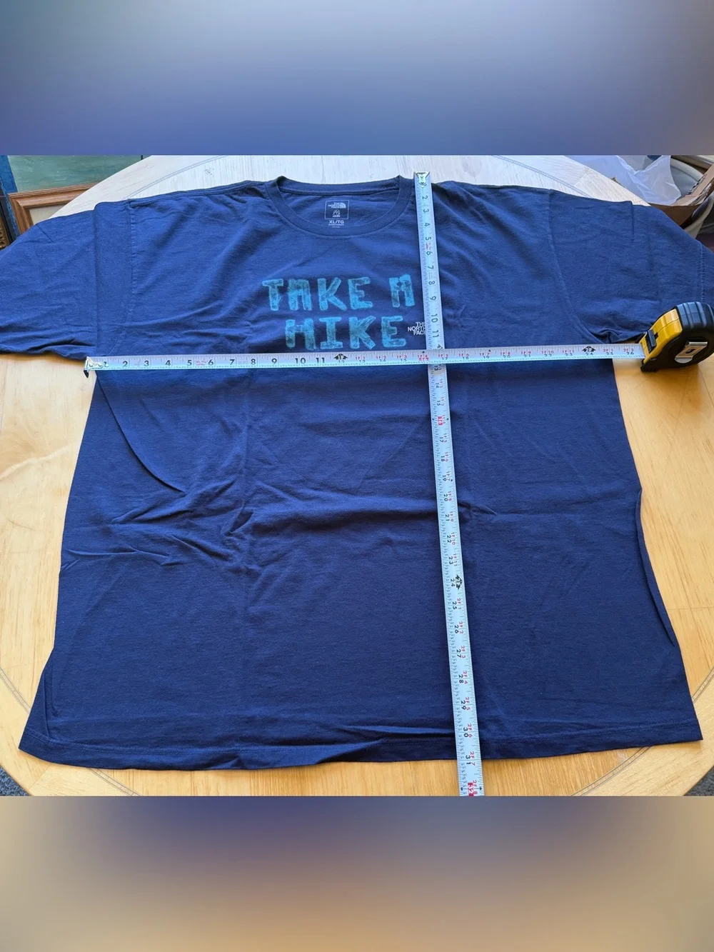 The North Face Take A Hike Graphic Tee Navy Blue XL
